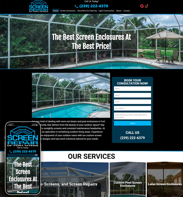 Reyel-16 Screen Repairs